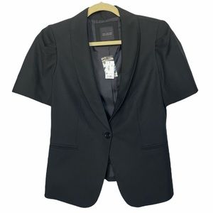 NWT The Limited Black Collection black short sleeve blazer M